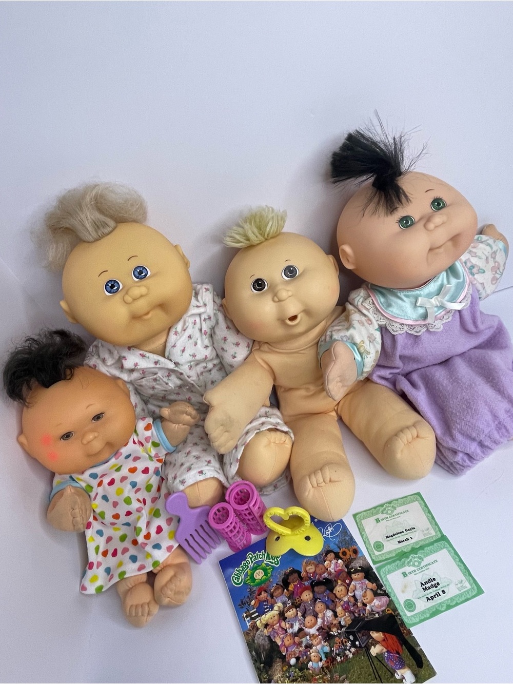 AS-IS Vintage Cabbage Patch Kids Lot (4) - Hasbro/Mattel 1988-1993 Accessories